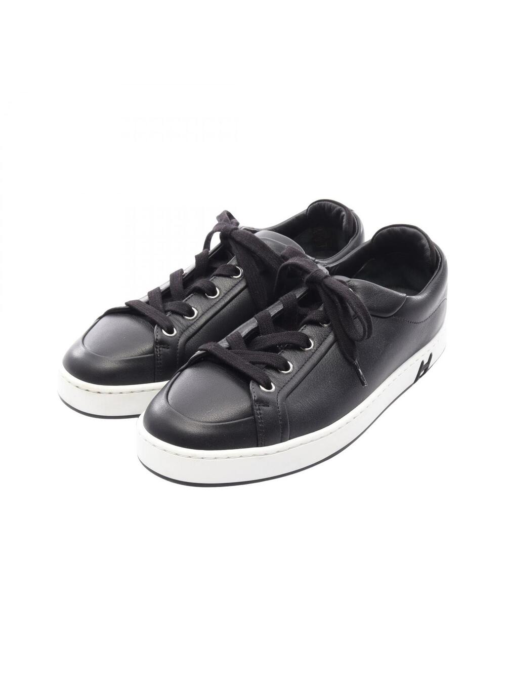 Hermes Kid Lace Up Sneakers Shoes #37.5 #372858H64B